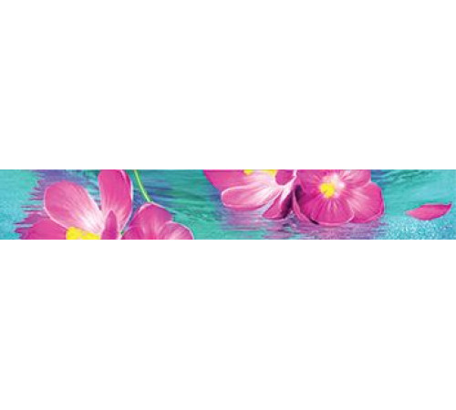 Бордюр Муза-Керамика Ocean flowers 30х4.5 см B300D240