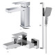 Набор смесителей Aquanet Либра Set 3 в 1 (AQ1610CR+AQ1640CR+AQ2019CR) AQ1630CR