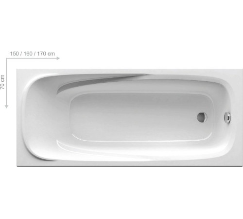 Ванна акриловая RAVAK Vanda II 170х70 см CP21000000
