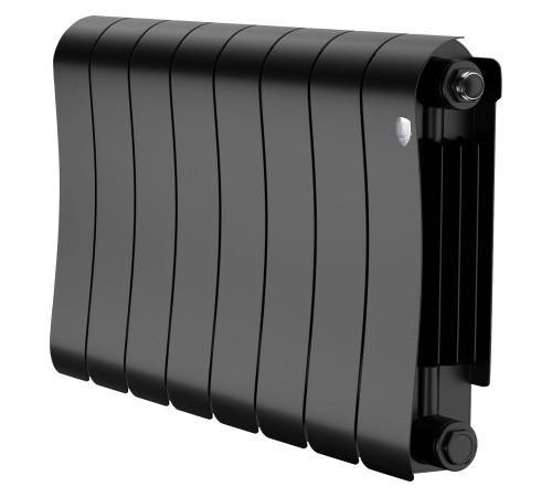 Радиатор биметаллический Royal Thermo Infinity 300 Noir Sable 8 секций боковое подключение НС-1683694