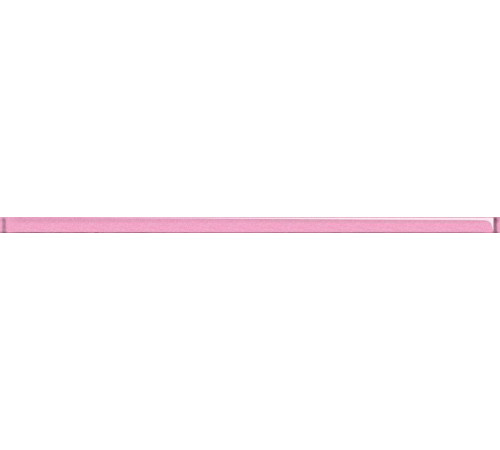 Бордюр Cersanit Universal Glass розовый 2х44 см UG1G071