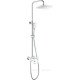 Душевая система Haiba HB24505-8 с изливом и тропическим душем хром/белый HB24505-8