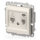 Розетка двойная RJ-12 и Ethernet RJ-45, без рамки Elbi Eleсtriс Zena Vega 609-010200-249