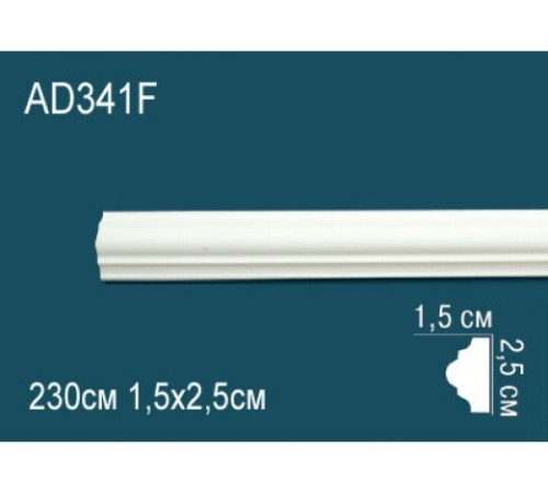Молдинг Perfect AD341F полиуретановый гибкий 2000х25х12 мм AD341F