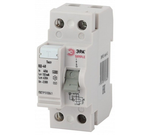 Устройство защитного отключения 2P Эра ВД-40 SIMPLE-mod-47