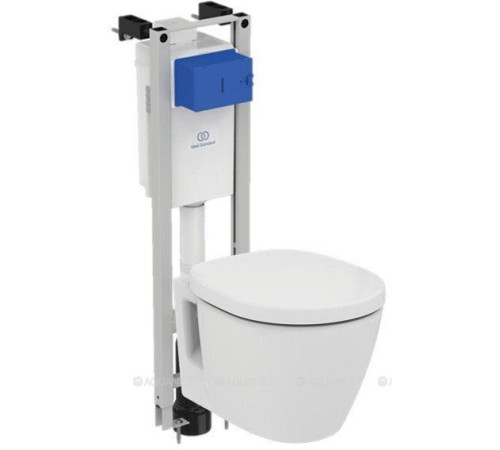 Комплект 3 в 1 инсталляция Ideal Standard ProSys Eco Frame с унитазом Connect и сиденьем микролифт W220101