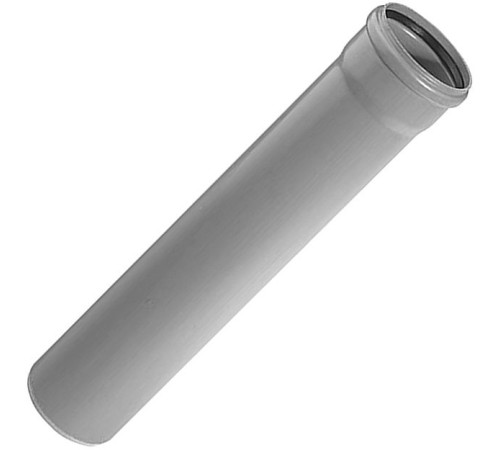 Труба канализационная Uponor 110x2000 мм серая 1051098