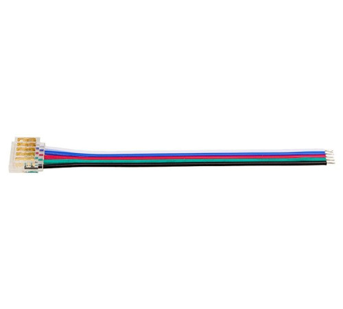 Соединитель с проводом универсальный Wolta WLS-5PIN-RGBW-12MM-1