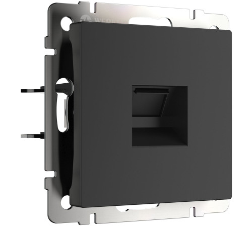 Розетка Ethernet RJ-45 (черный матовый) W1181008