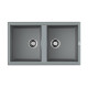 Кухонная мойка Omoikiri Tedori 86-2-GR 86x51 см leningrad grey 4993572