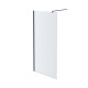 Душевая перегородка Aquanet Walk In WIW 10020BL 1000x2000 мм с держателем черный профиль AQ WIW 10020BL