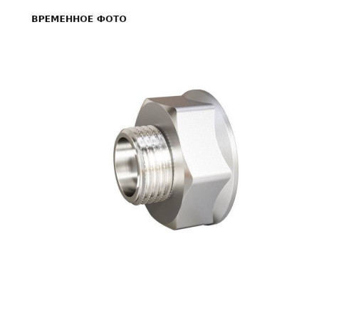 Переходник LD 1x3/4 НВ латунь никелированная LD.67.509.25х20