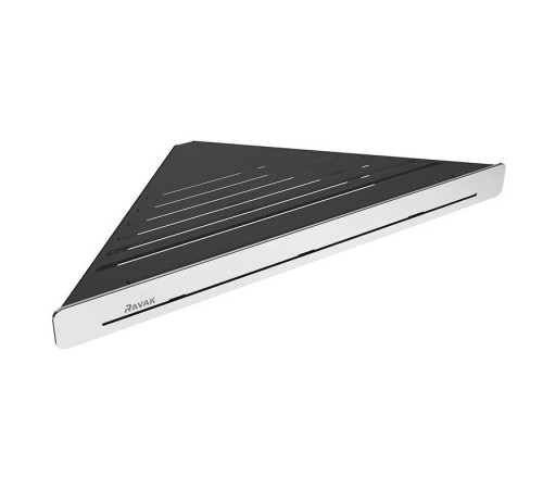 Полка угловая Ravak SLIM C черный/хром X07P576