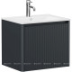 Тумба Allen Brau GRAVITY 60 см 1 ящик с фрезеровкой антрацит матовый 1.370016.AM