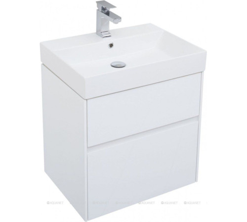 Тумба с раковиной Aquanet Бруклин 60 белый 00212596