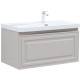 Тумба с раковиной Aquanet Агата 90 L 1 ящик бежевый 00365937