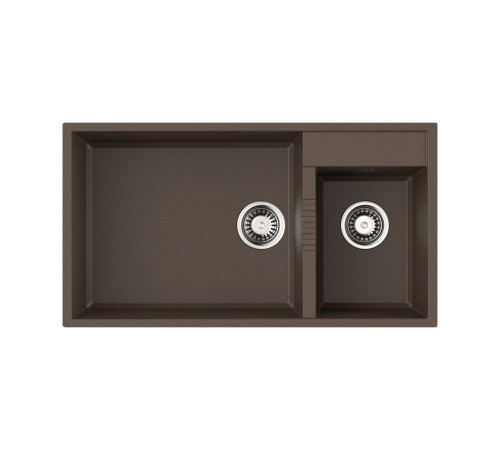 Кухонная мойка Omoikiri Tedori 85-2-U ES Tetogranit 85x46.5 см espresso 4997240