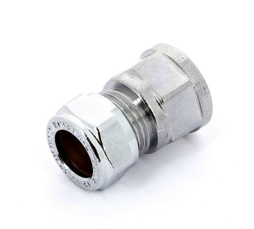 Муфта обжимная хромированная Tiemme 15x1/2 ВР 1130048