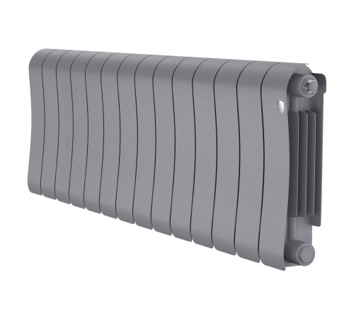 Радиатор биметаллический Royal Thermo Infinity 300 Silver Satin 14 секций боковое подключение НС-1683526