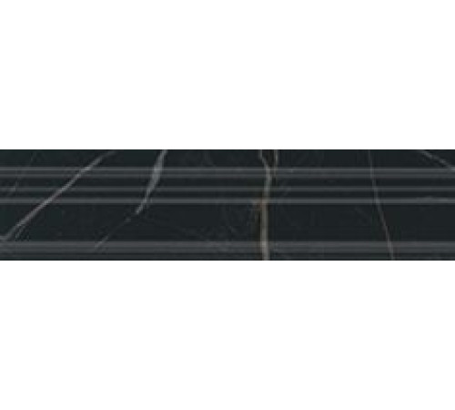 Бордюр Kerama Marazzi Алькала Багет черный 20x5 см BLB039