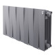 Радиатор биметаллический Royal Thermo PianoForte 300 10 секций боковое подключение серебристый 1682340