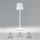 Уличный настольный светодиодный светильник Mist с аккумулятором TL70220 белый