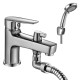 Смеситель на борт ванны Rossinka Silvermix S35-38 с коротким изливом хром S35-38