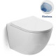 Унитаз подвесной безободковый Vincea Globo белый с сиденьем slim soft-close VT1-14S