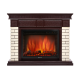 Портал для электрокамина Firelight Bricks 30 камень бежевый шпон темный дуб НС-1202851