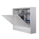 Шкаф коллекторный накладной глубокий Uni-Fitt ШРН-4-180 850х650х180 мм с внутренней дверцей серый 481G4000 RAL 7035