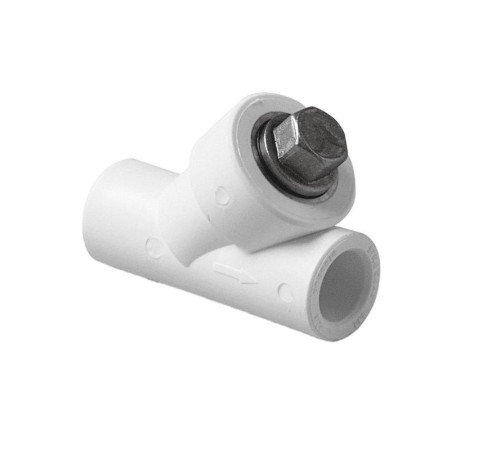 Фильтр сетчатый косой Pro Aqua 32 мм PP-R В-В белый PA440012