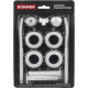 Комплект монтажный для радиаторов ROMMER 3/4 11 в 1 с 2 кронштейнами 89576 RAL 9016