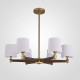 Люстра на штанге Imperiumloft Jorgenson White/Dark wood STAVRA01