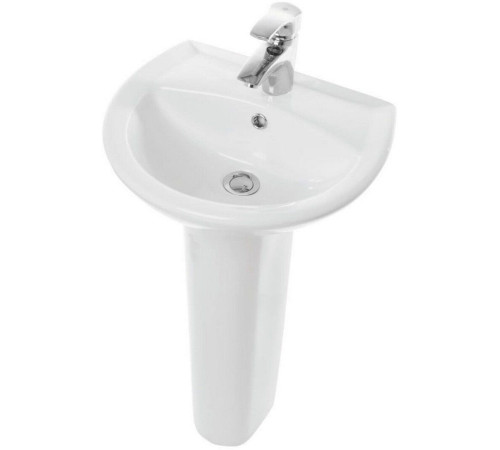 Умывальник пьедестальный Sanita Luxe Attica 48 белый WB.PD/Attica/48-C/WHT.G/S1