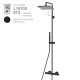 Душевая стойка Bossini Cosmo черный матовый L10103.073