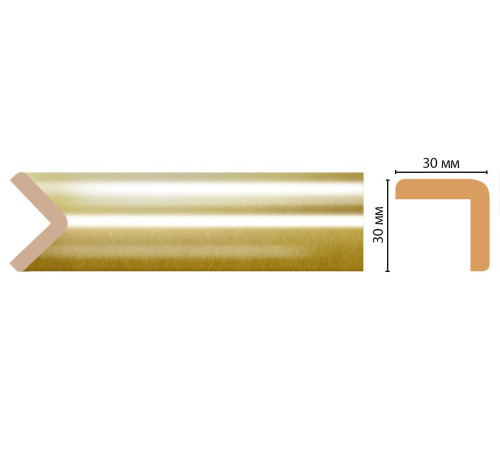 Угол декоративный DECOMASTER 30x30x2400 мм D134-374 ДМ