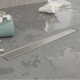 Трап душевой Plumberia Selection PS LINEAR 6x80 мм комбинированный затвор нержавеющая сталь PSL80MT
