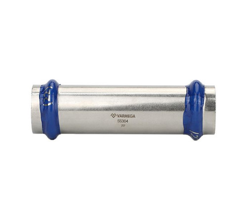 Муфта двухраструбная надвижная Varmega Inox Press 28x28 мм VM703002828