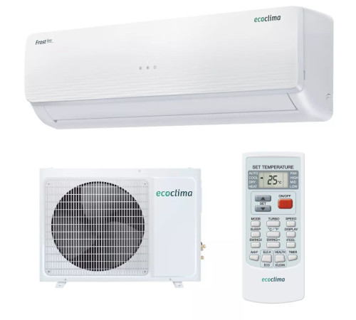 Кондиционер сплит-система Ecoclima Frost Line Inverter ECW/I-AX24/FB-4R1 / EC/I-AX24/F-4R1 инверторный ECW/I-AX24/FB-4R1/EC/I-AX24/F-4R1