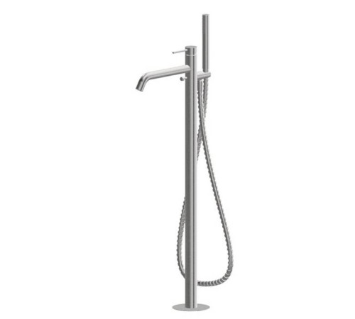 Смеситель для ванны напольный Newform X-Steel 316 с душем без встраиваемой части Inox 69684EX.50.050