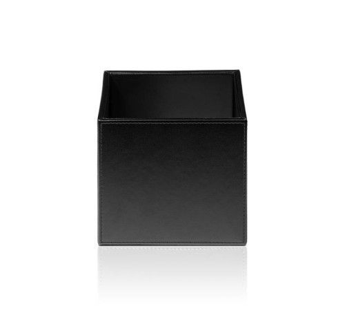 Коробка Decor Walther Brownie BOD1 13х13х12.5 см настольная черная кожа 0930860