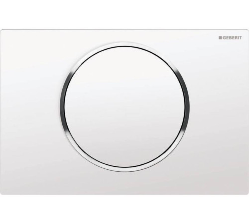Смывная клавиша Geberit Sigma10 смыв-стоп белый/глянцевый хром 115.758.KJ.5