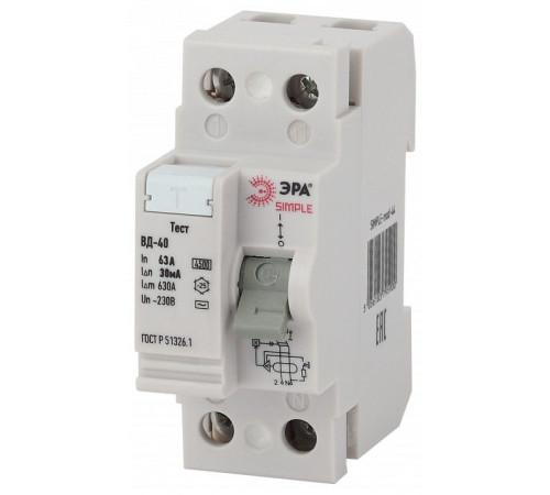 Устройство защитного отключения 2P Эра ВД-40 SIMPLE-mod-44