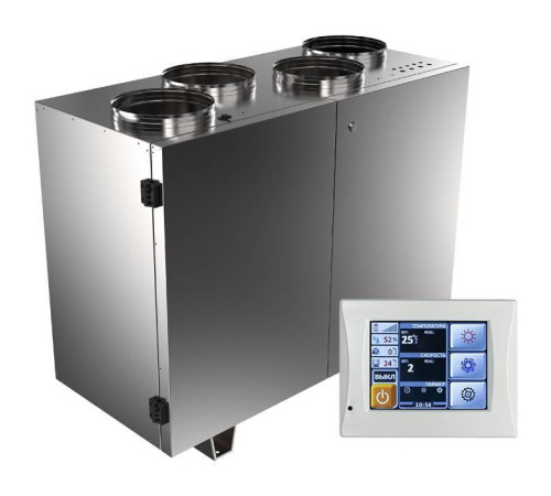 Приточно-вытяжная установка SHUFT UniMAX-P 2200VEL EC с электронагревателем НС-1079865