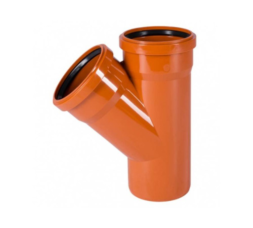 Тройник наружной канализации Ostendorf KG KGEA 160/160 мм 45° 222300