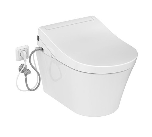 Унитаз подвесной TOTO GP безободковый с сиденьем-биде WASHLET 54x38 см CW553Y/TCF34120GEU