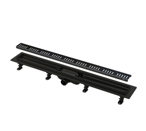 Душевой лоток Alca APZ10 Simple 650 мм с решеткой черный матовый APZ10BLACK-650M