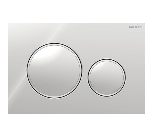 Клавиша смыва Geberit Sigma20 для двойного смыва круглая хром/матовый хром 115.882.KH.1