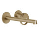 Смеситель для раковины настенный Gessi Anello Warm Bronze Brushed PVD 63383#726