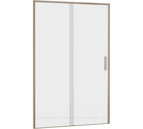 Душевая дверь в нишу Aquanet Pleasure Evo 1300 мм золотой никель Easy Clean AE65-N130-GBT